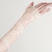 Lace fingerless gloves - Ivory