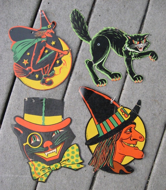 Vintage Halloween Decorations Beistle Co. Happy Halloween