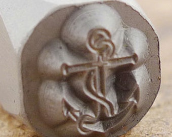 Anchor Metal Metal Design Stamp-Measures approx 6mm- Metal Design Stamp-Metal Stamping Supplies for Personalized Jewelry