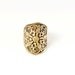 Bronze Filigree Shield Ring