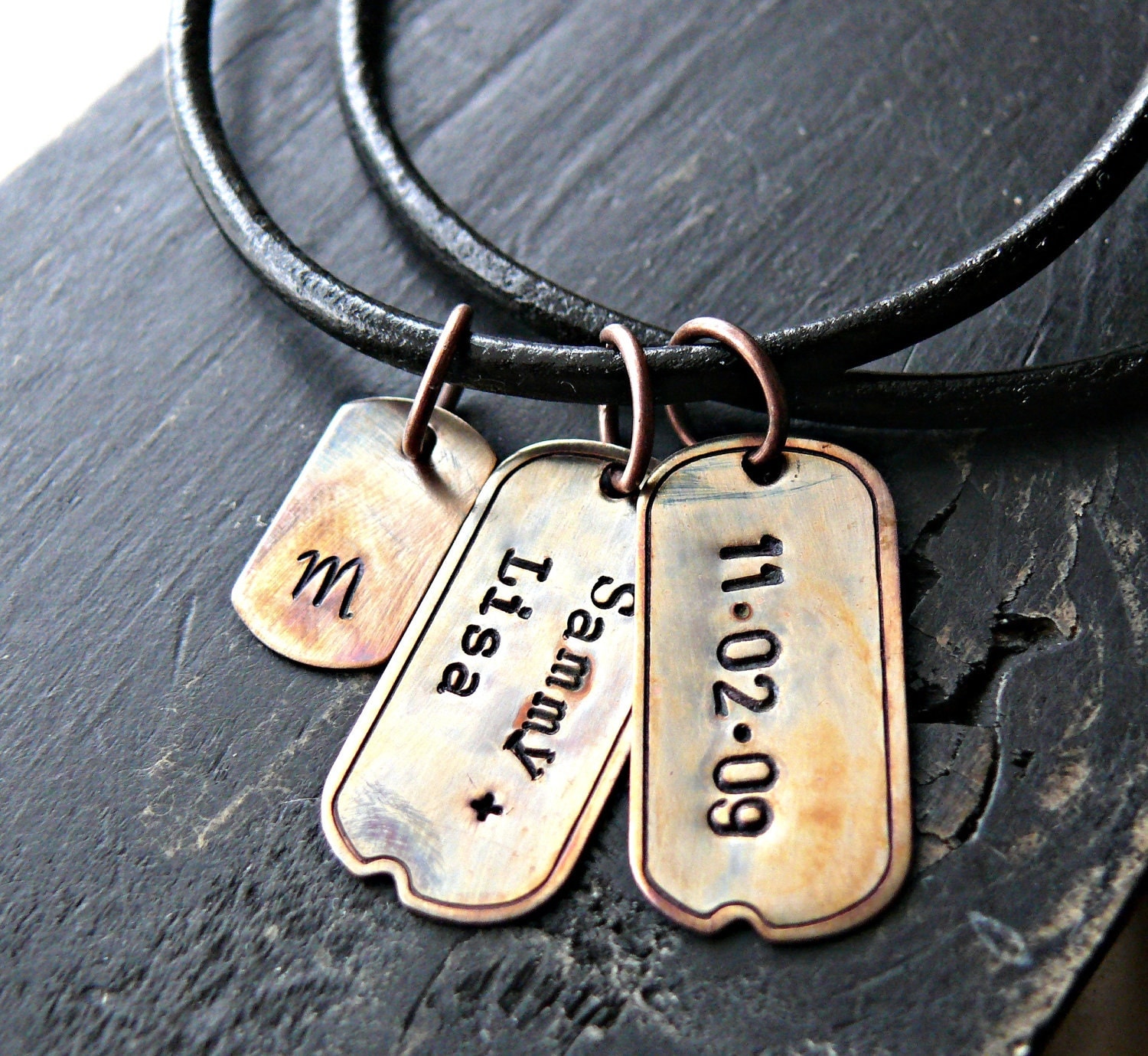 Mens Personalized Dog Tag Necklace Mens Personalized