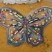 Cute embroidered and beaded butterfly applique