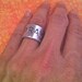 NEW-dc&t Finger Art Collection.....Hand Stamped Single Word/Name Ring