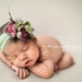 Green, purple and pink LUXE flower headband.. Special listing for Lisa