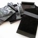 100% Donation Earring Cards Black Flock 2" x 3" Destash TEN