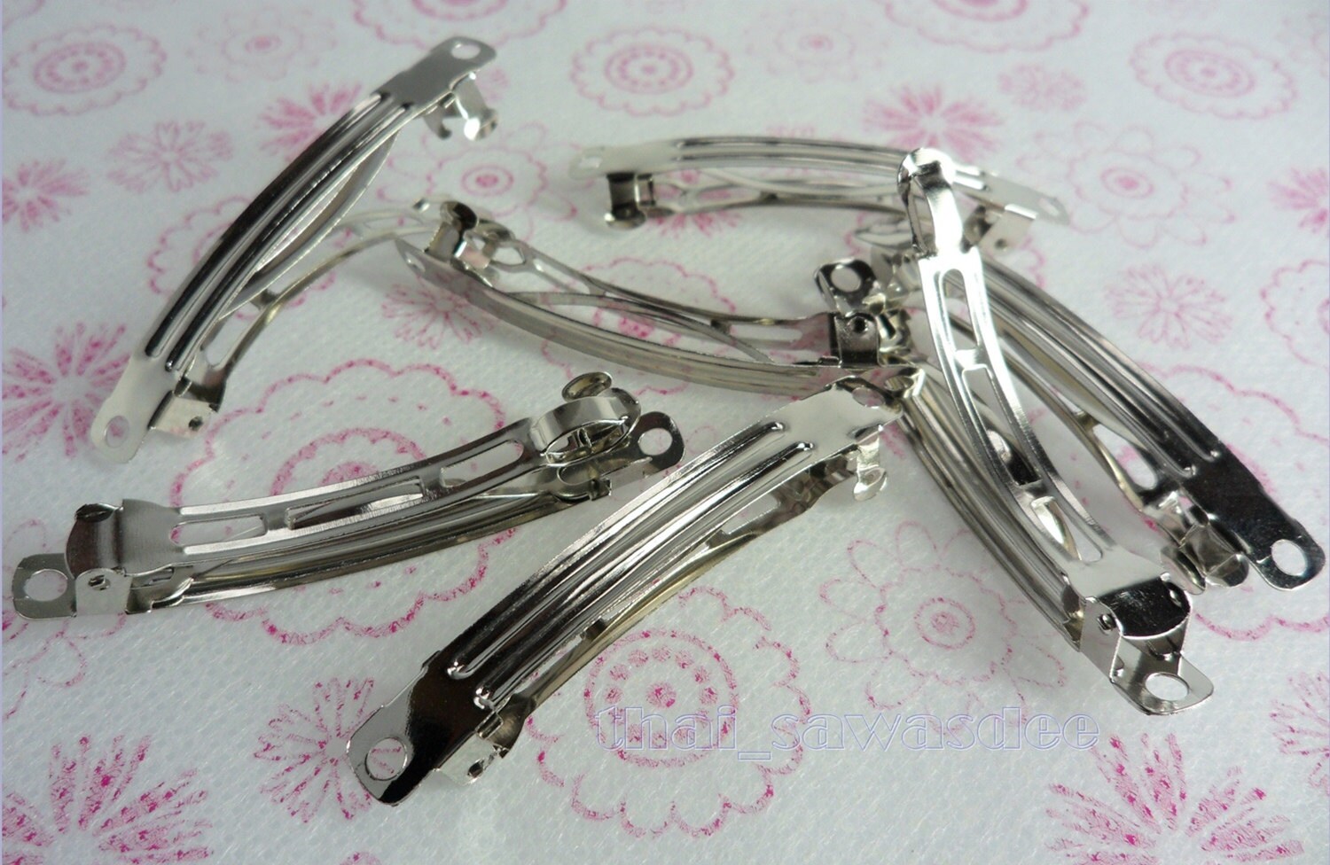 French Barrettes Hair Clips DIY Craft Jewelry Making Bows