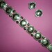 Siam Sterling and Nielloware Bracelet and Earrings