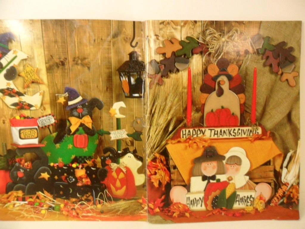 Holiday Halloween Thanksgiving Fall Christmas Tole Wood