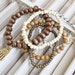 SAHARA DESERT DUNE-5 stretch stackable beaded Bracelets/Bohemian/Gypsy/moroccan/handmade/sahara desert