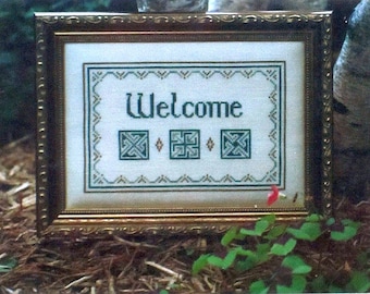 Celtic Welcome - Cross Stitch Chart by Brown House Studio