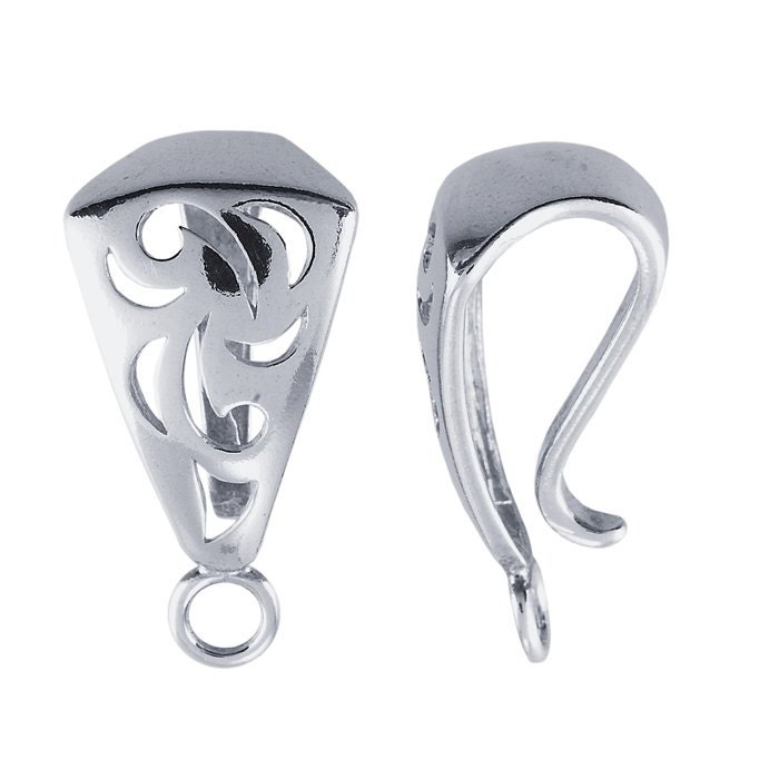 1 Sterling Silver Filigree Necklace Enhancer by seastartrading