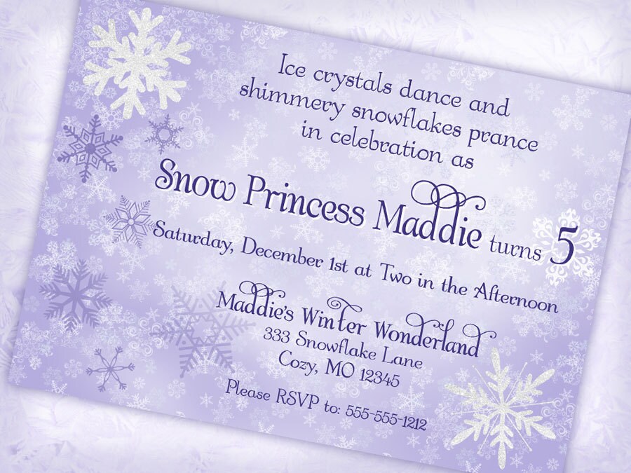 2014 Winter Wonderland Invitations 2