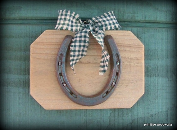 Horse Shoe Lucky Rustic Western Home Decor Game Room Man