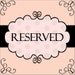Reserved listing for Nance