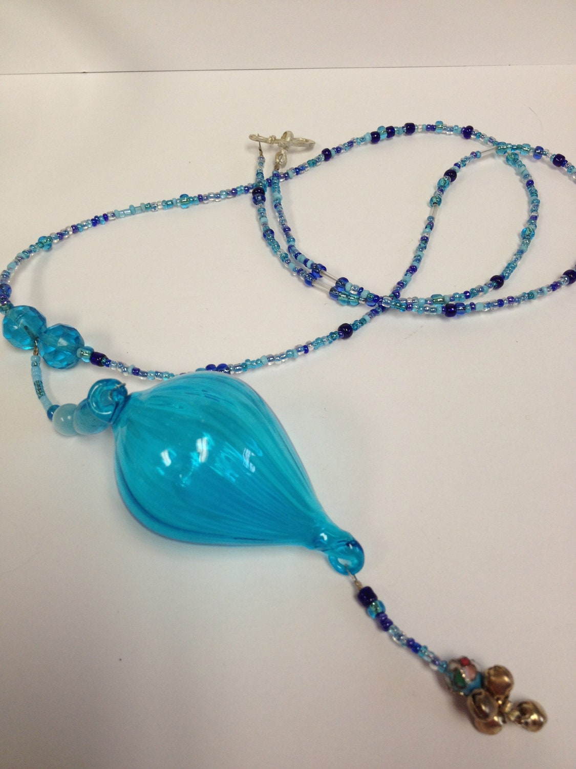 Blown Glass Pendant Necklace