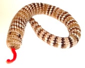 Cat Toy Catnip Rattle Snake Crochet Jingle Bells In Tail