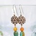 Fall Sale Filigree Earrings with Turquoise and Goldstone, Lovely and Versatile. Priced to include to Sterling Silver Ear Hooks