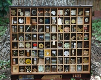 The Watch Tinkerer Mixed Media Shadowbox Assemblage