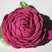 Pink Flower Hair Clip, Ric Rac, Rosette - Pink Hair Barrette- Toddler, Girl