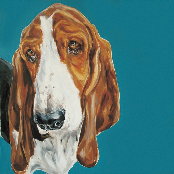 Basset Hound Dog print Fine art Print Ltd. Edition Basset