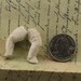 1 Pair Vintage German Soft Porcelain Doll Legs Bent 1.4 inch