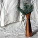 Vintage Copper Vase, Small Pitcher with Brass, Home Decor