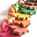 Eco- Friendly-Wooden -Waldorf- Kids -Toy-Waldorf Wood Toy- Autumn ACORNS n LEAVES Match Game- Nature Table- Seasonal Decor