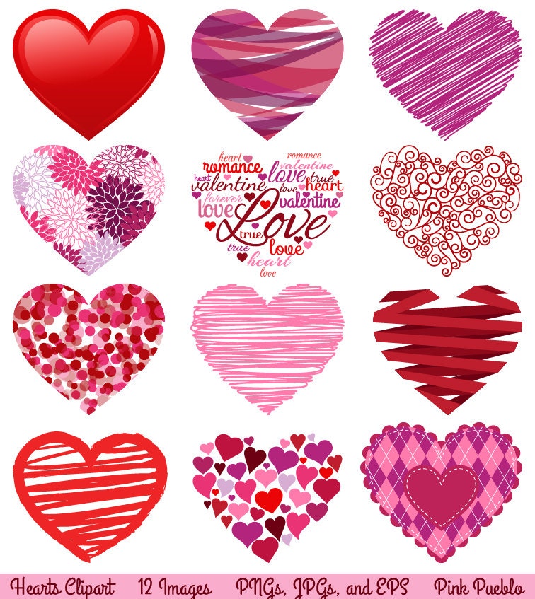 Download Valentine's Day Hearts Clipart Clip Art Love Clipart Clip