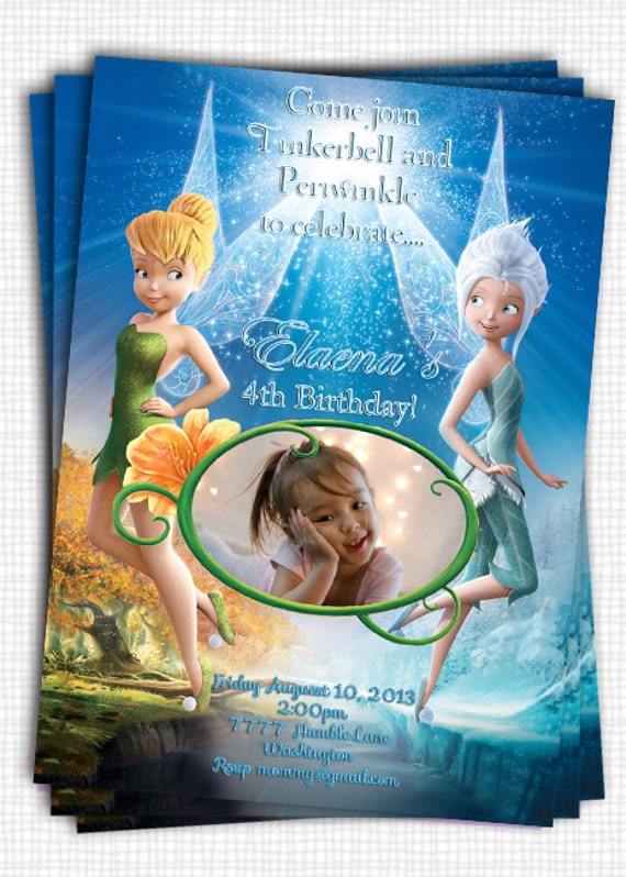 Items Similar To Tinkerbell Invitation Printable File On Etsy