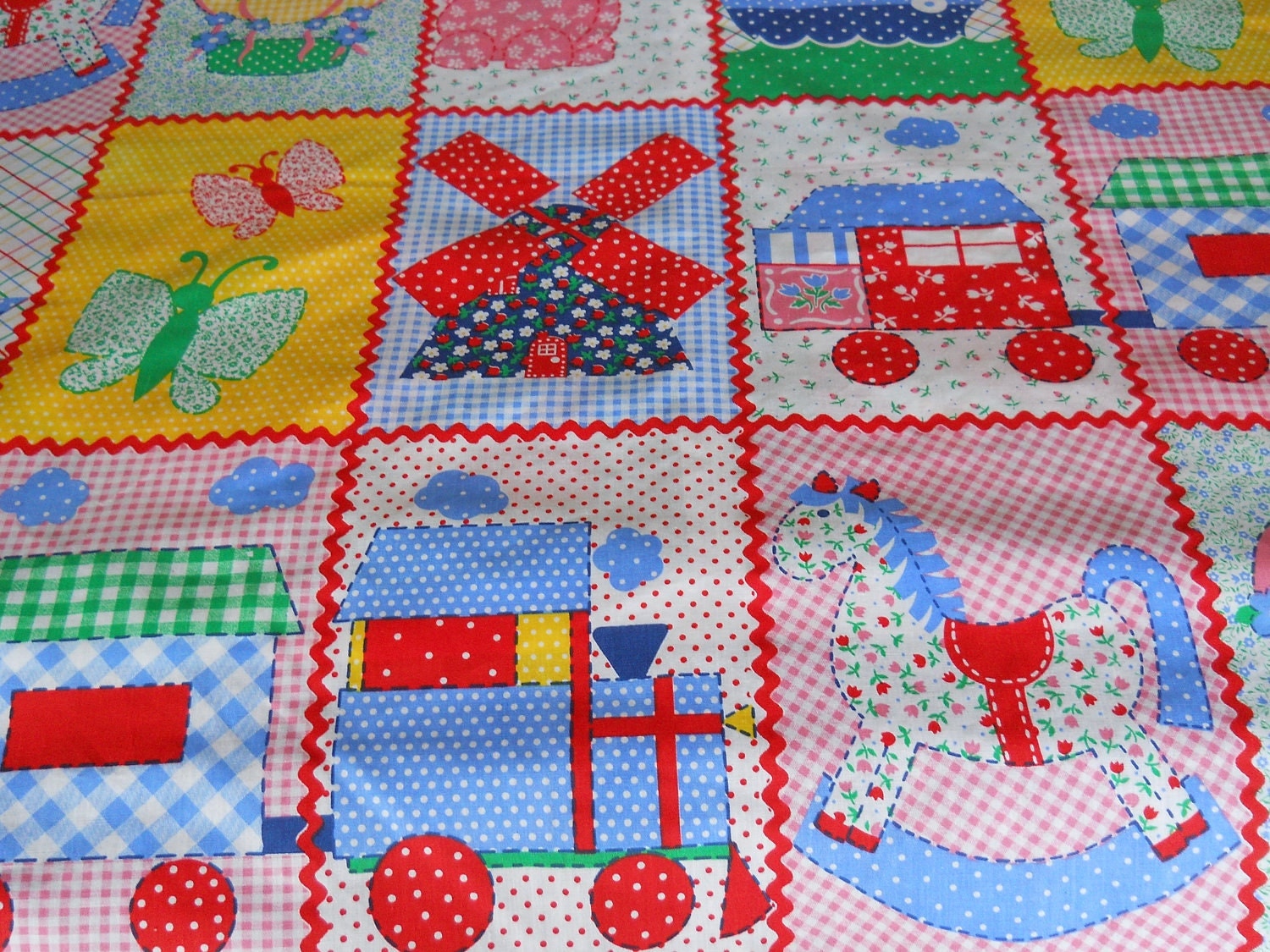 Fabric Toys For Kids Quilt Panel by alisunflowers on Etsy