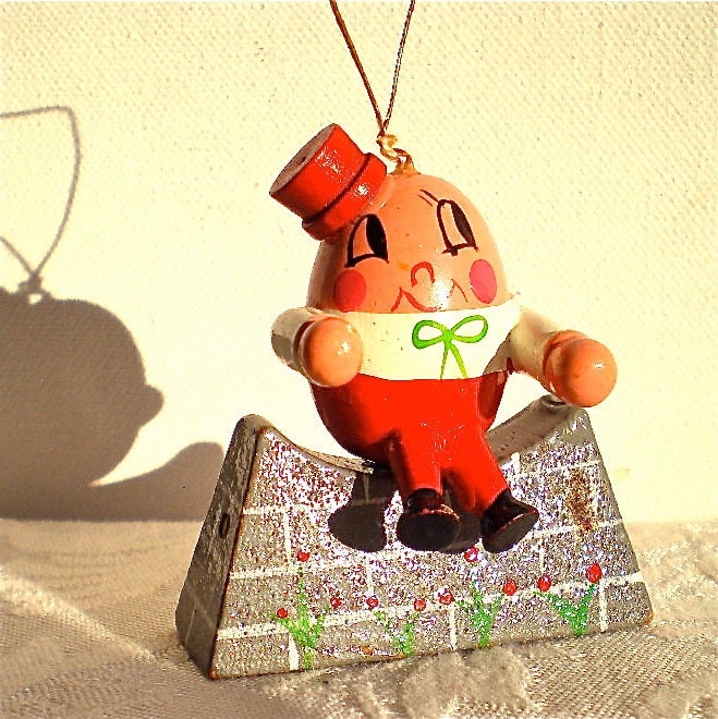 Humpty Dumpty Christmas Ornament Nursery by vintagedottirose