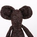 Mommy, theres a mouse in the house - plush mouse doll - Soft and woolly ,sepia, dark brown, handmade Minimalist doll