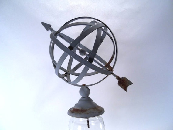 Armillary Globe Sphere Garden Ornament Vintage 50s