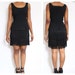 80's Pencil Fringe Cocktail Dress size 4