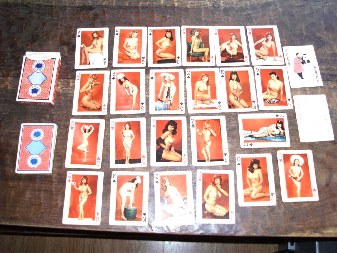 Vintage Adult Playing Cards Full Deck B&W (54) Erotic Nude 