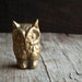 Vintage Brass Owl Figurine