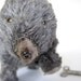 Reserved for FeltiesGalore, Wind up toy, walking bear with key, 1940s Occupied Japan, stuffed animal, Modern Toys or Masudaya Toys Co.
