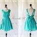 A Party V Shape - Cocktail Prom Party Dinner Wedding Night Backless Dress Mint Blue Full Lined Back Bow Tie Sexy Charming Looks