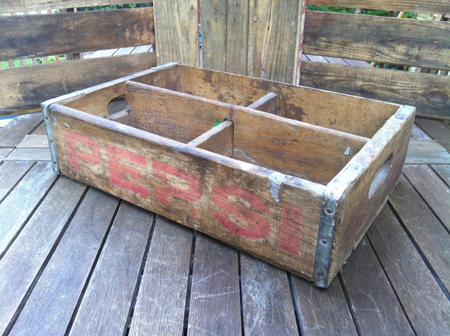 Vintage Wooden Pepsi Crate