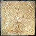 Genuine Antique Ceiling Tile -- 24" x 24" -- Beautiful Butterscotch Colored Paint