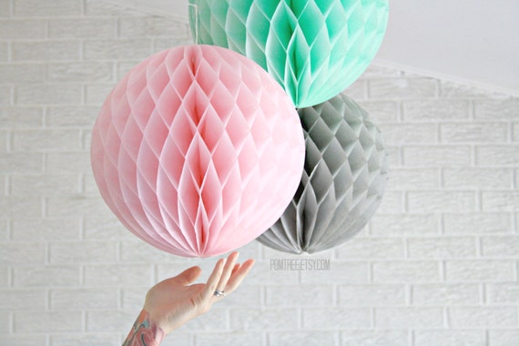 wedding decoration ... honeycomb lantern ... paper party decor // weddings // birthday party // baby shower // nursery Il_570xn