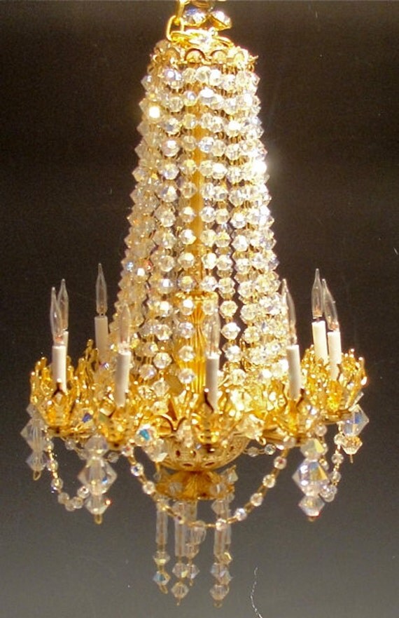 dolls house crystal chandelier