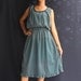 Gray Sleeveless Long Dress