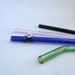 Pink Frog Mix- Set of Four Glass Straws