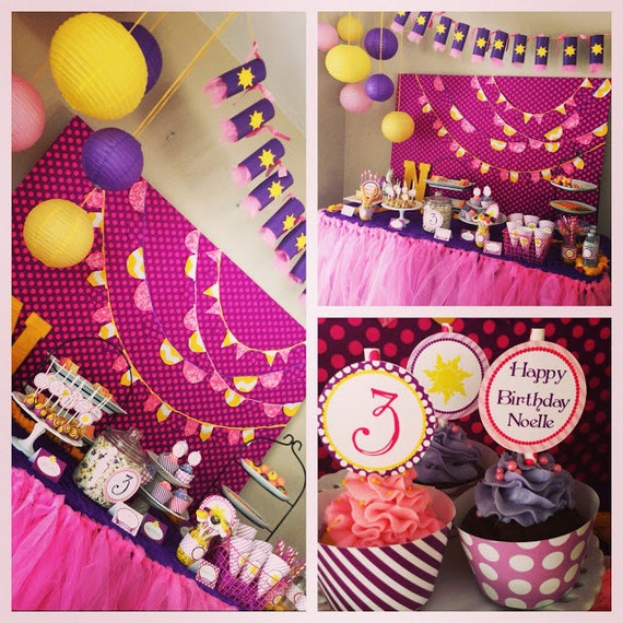 DIY, Tangled Inspired party printables Il_570xn