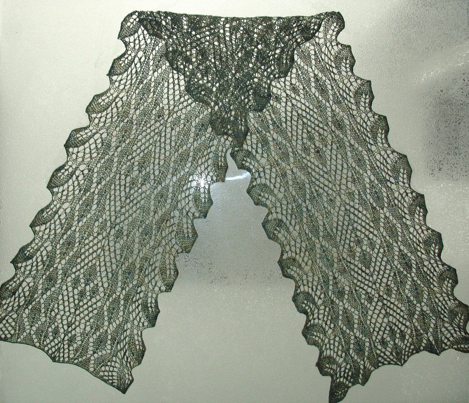 Knitting Pattern Thriving and Falling Leaves Scarf by CraftStruck