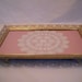 Vintage Gold Vanity Footed Tray With Removable Bottom