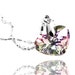 Swarovski Vitrail Light Heart Crystal Pendant Sterling Silver Necklace (Get 12% OFF with COUPON CODE for Special Sale)