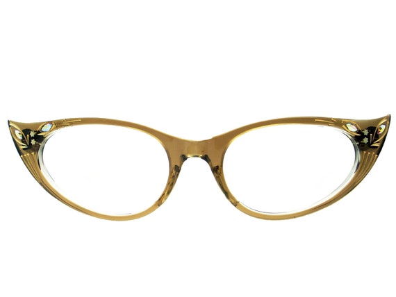 Vintage 50s Frame France Cat Eye Glasses Eyeglasses Sunglasses Glasses New