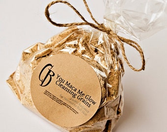 You Maca Me Glow Radiance Cleansing Grains - BULK 6 oz size Plus RECIPE